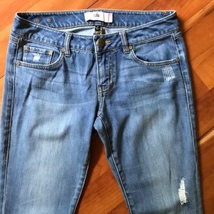 CAbi Distressed Slim Boyfriend Jeans Style 5165